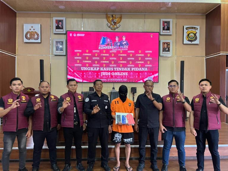 Pelaku Judol Via Livestreaming Tiktok Berhasil di Ringkus Unit Pidsus Polres Oku Selatan