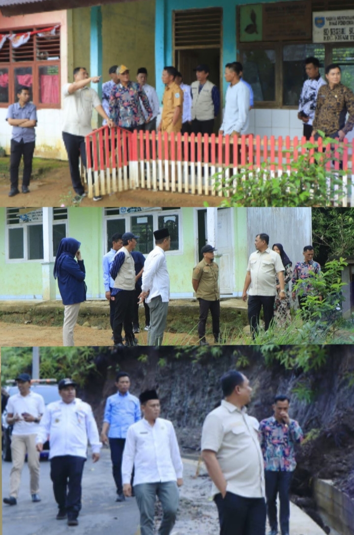 Bupati Abusama Meninjau Langsung Pasilitas Pendidikan dan Kondisi Jalan di Kecamatan Kisam Tinggi Kabupaten Oku Selatan