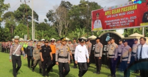 WAKIL BUPATI OKU SELATAN HADIRI APEL GELAR PASUKAN OPERASI LILIN MUSI 2025