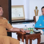 BUPATI ABUSAMA,TERIMA AUDIENSI KNPI KABUPATEN OKU SELATAN