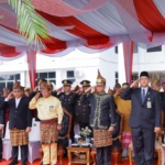 Peringati HUT ke 22, Jajaran Pemkab Oku Selatan Gelar Upacara Berikut Pawai Kirab