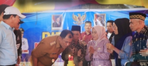 Bupati Oku Selatan Hadiri Hari Jadi ke 22 Desa Selabung Belimbing Kecamatan Mekakau Ilir.