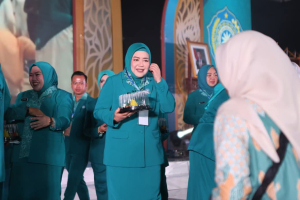 Ketua TP PKK Oku Selatan Hadiri Peringatan HKG PKK ke 54 di Palembang Sumsel