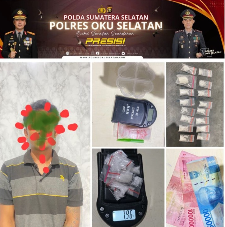 Pelaku Narkoba Tertangkap di Desa Sukajaya Kecamatan Buay Rawan Oku Selatan