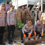 Polres Bersama Jajaran Pemkab Oku Selatan Launching Peletakan Batu Pertama Pembangunan Rumah Korban Bencana Alam