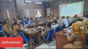 Sekban Bapperida Pimpin Rapat Persiapan Pawai Pembangunan Peringatan HUT RI Ke-81 Tahun 2026 Kabupaten Oku Selatan