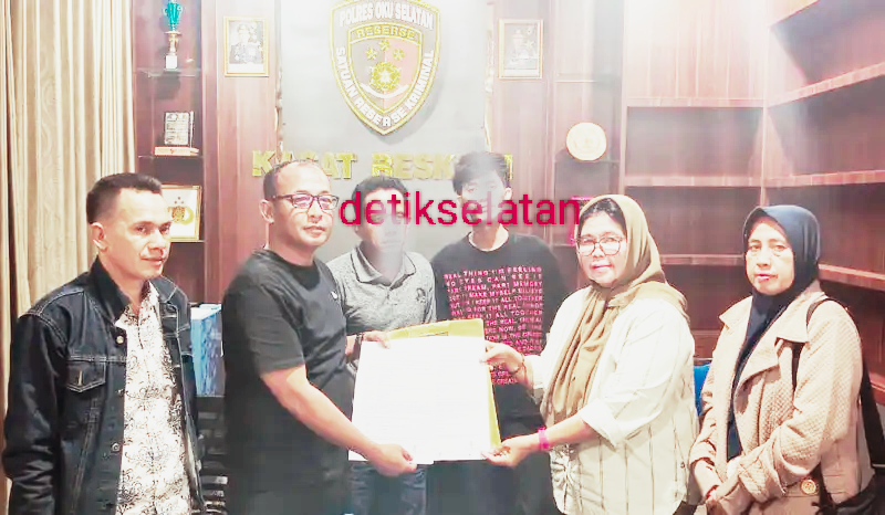 Dua Terduga Pelaku Penganiayaan dan Kekerasan Menyebabkan Kematian Pekerja Proyek Bendungan Tigadihaji Kabupaten Oku Selatan Menyerahkan Diri
